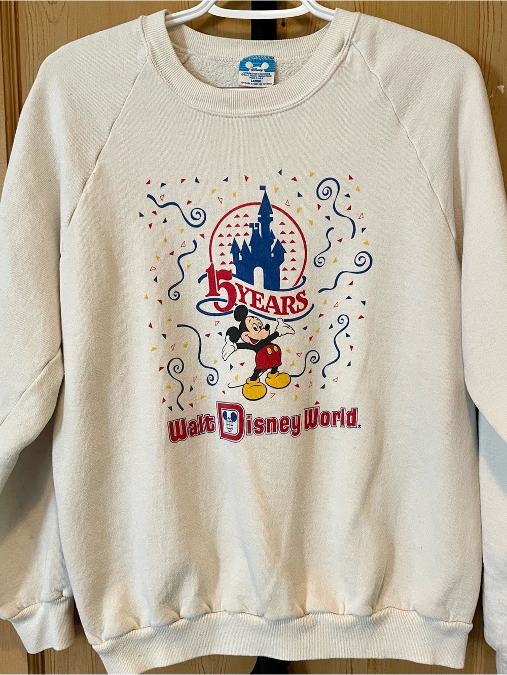 Vintage Youth 1986 Walt Disney World 15 Years Anniversary Sweatshirt